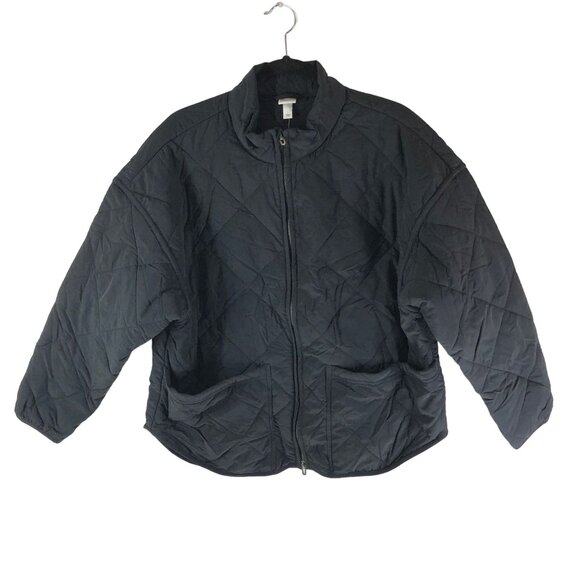 All In Motion Womens Lightweight Black Quilted Jacket Size L - Picture 3 of 7